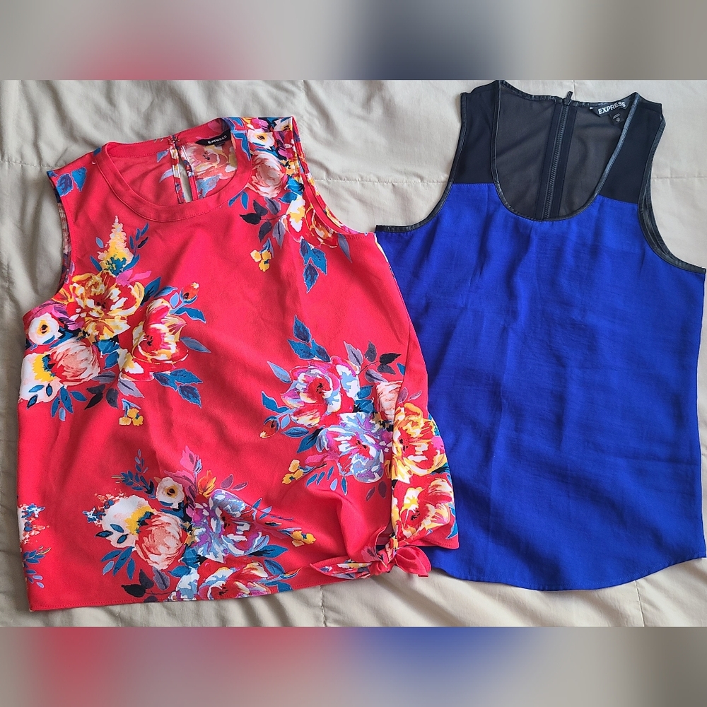 Express women's sleeveless blouses, size XS